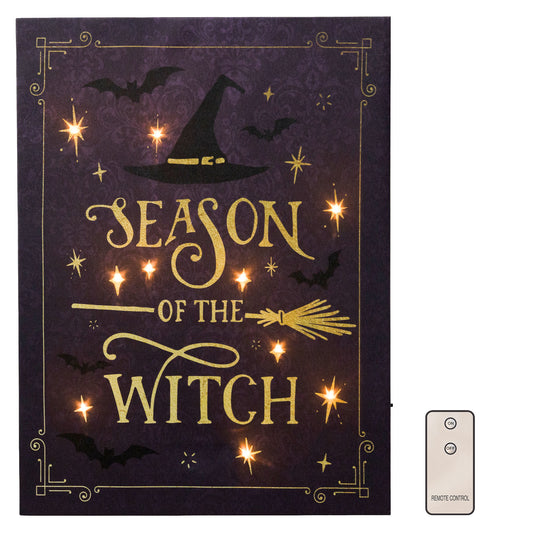 Battery Operated Lighted Wall Art - Season of the Witch