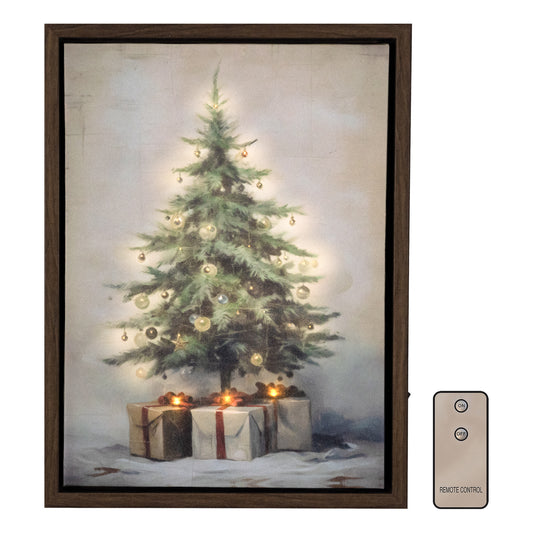 Battery Operated Lighted Wall Art - Old Time Christmas