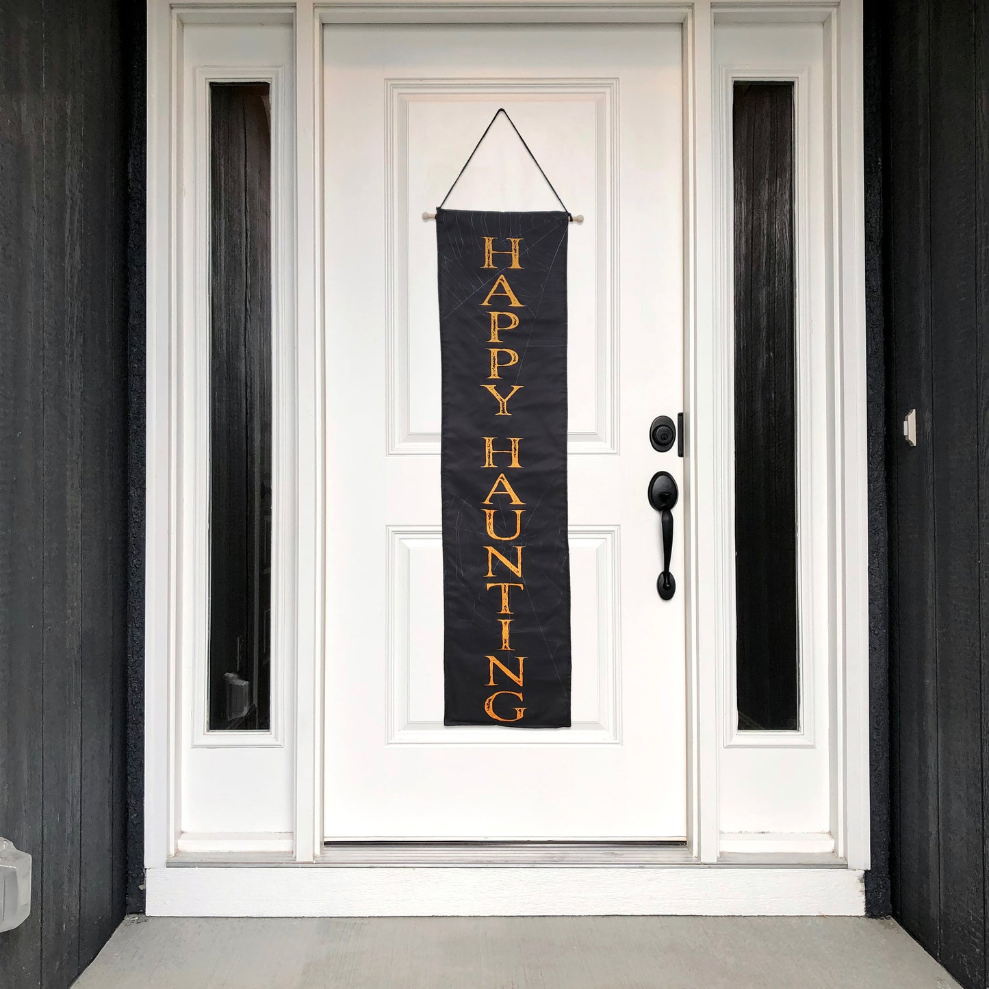 Battery-Operated Lighted Wall Banner - Happy Haunting