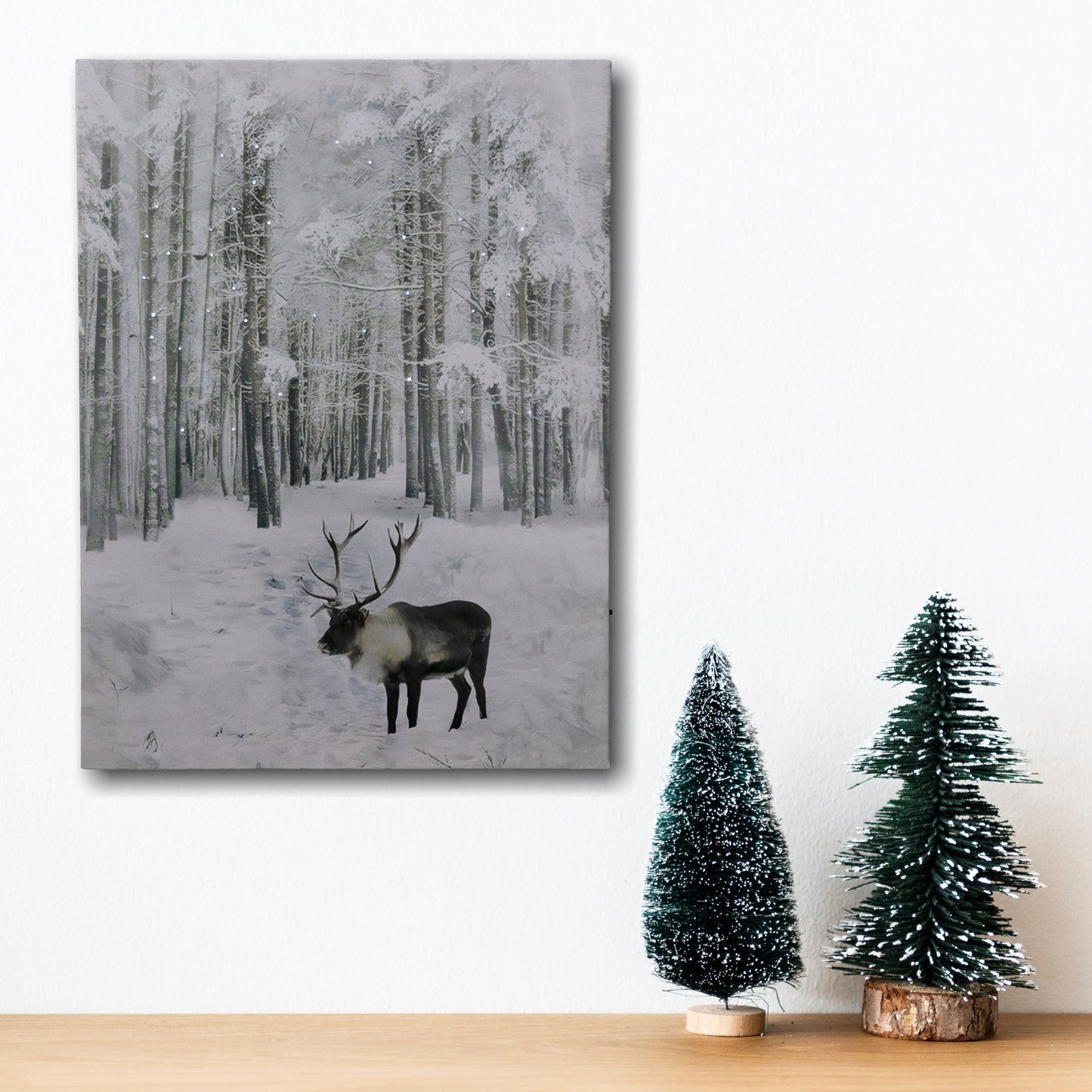 Battery Operated Lighted Wall Art - Still Winter Night