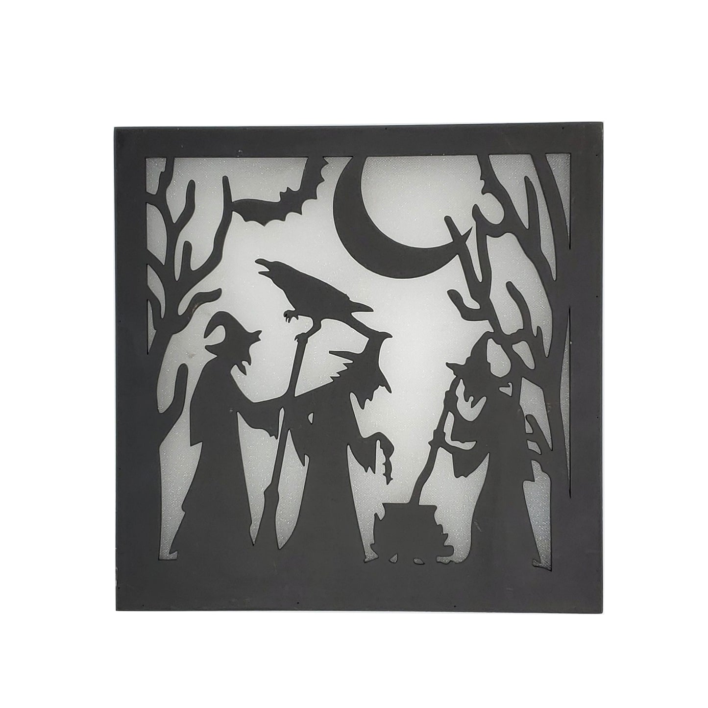 Battery Operated LED Wall Art - Witches Brew Wall Light