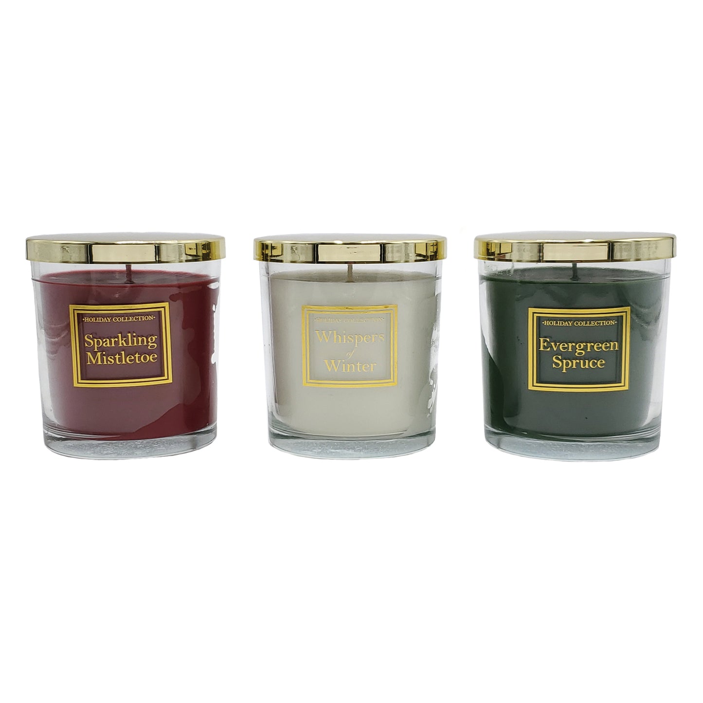 LumaBase Scented Wax Candles, Holiday Home Collection - Set of 3