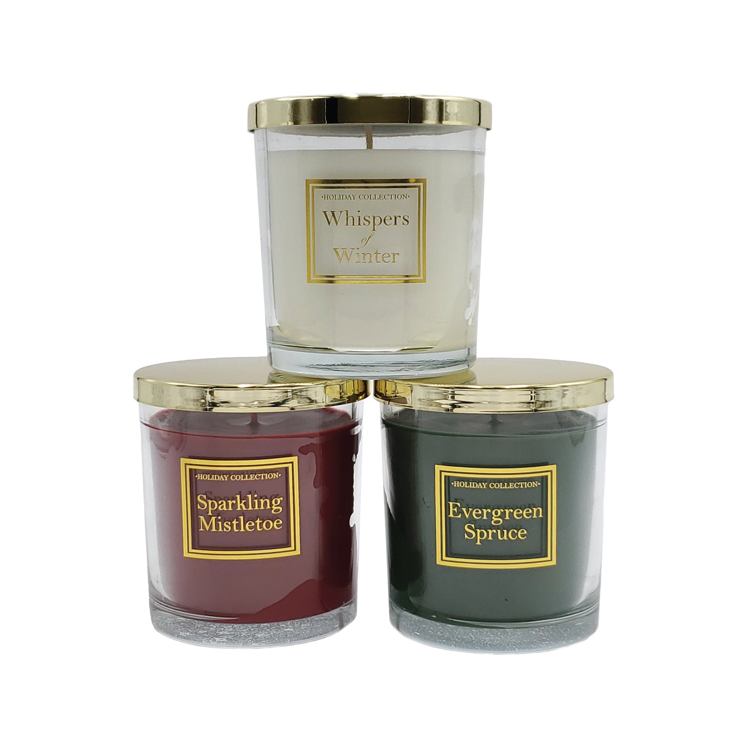 LumaBase Scented Wax Candles, Holiday Home Collection - Set of 3