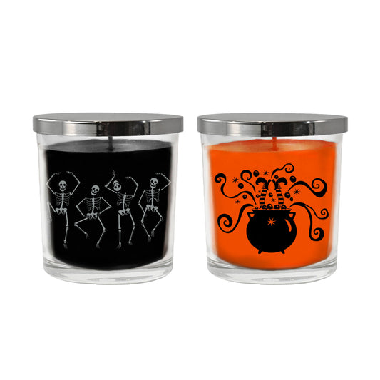 Scented Wax Candles, Halloween Collection - Set of 2
