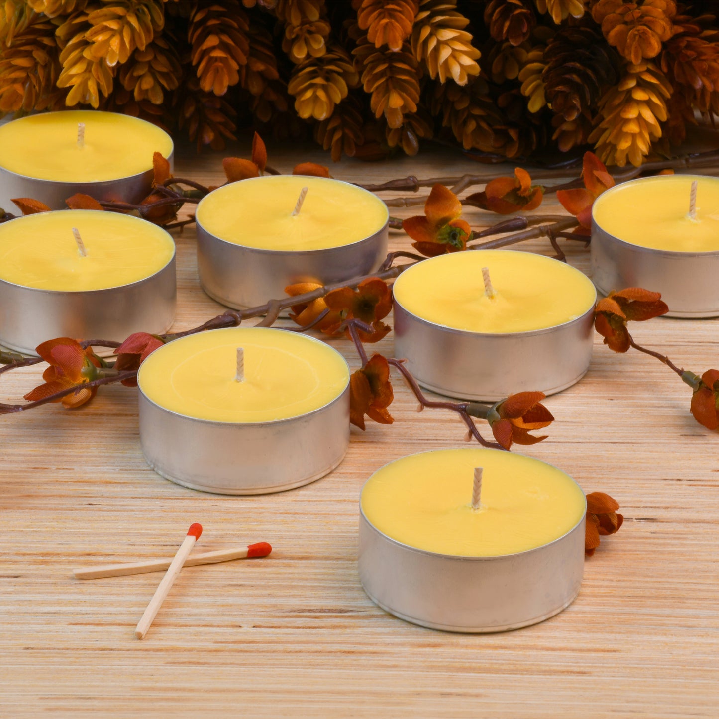 Extra Large Citronella Tea Light Candles - 12 Count