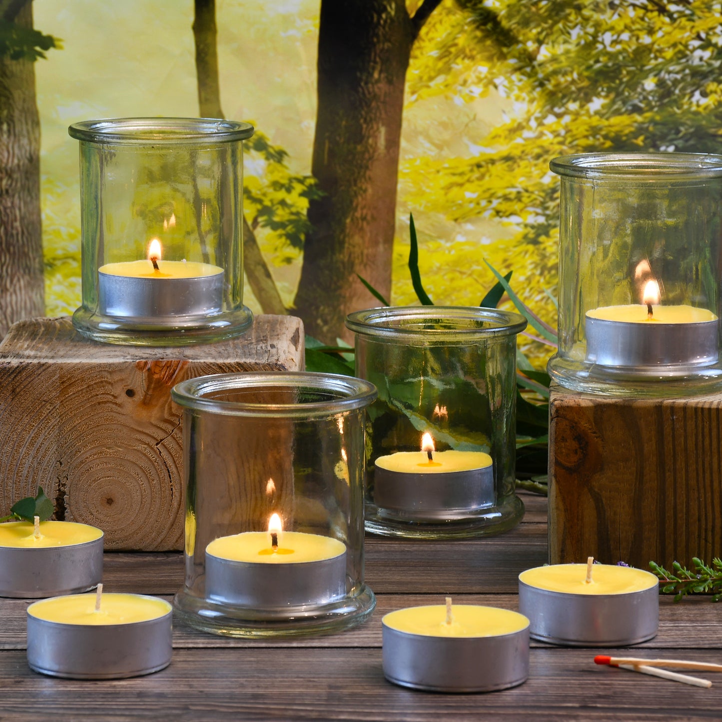 Extra Large Citronella Tea Light Candles - 12 Count
