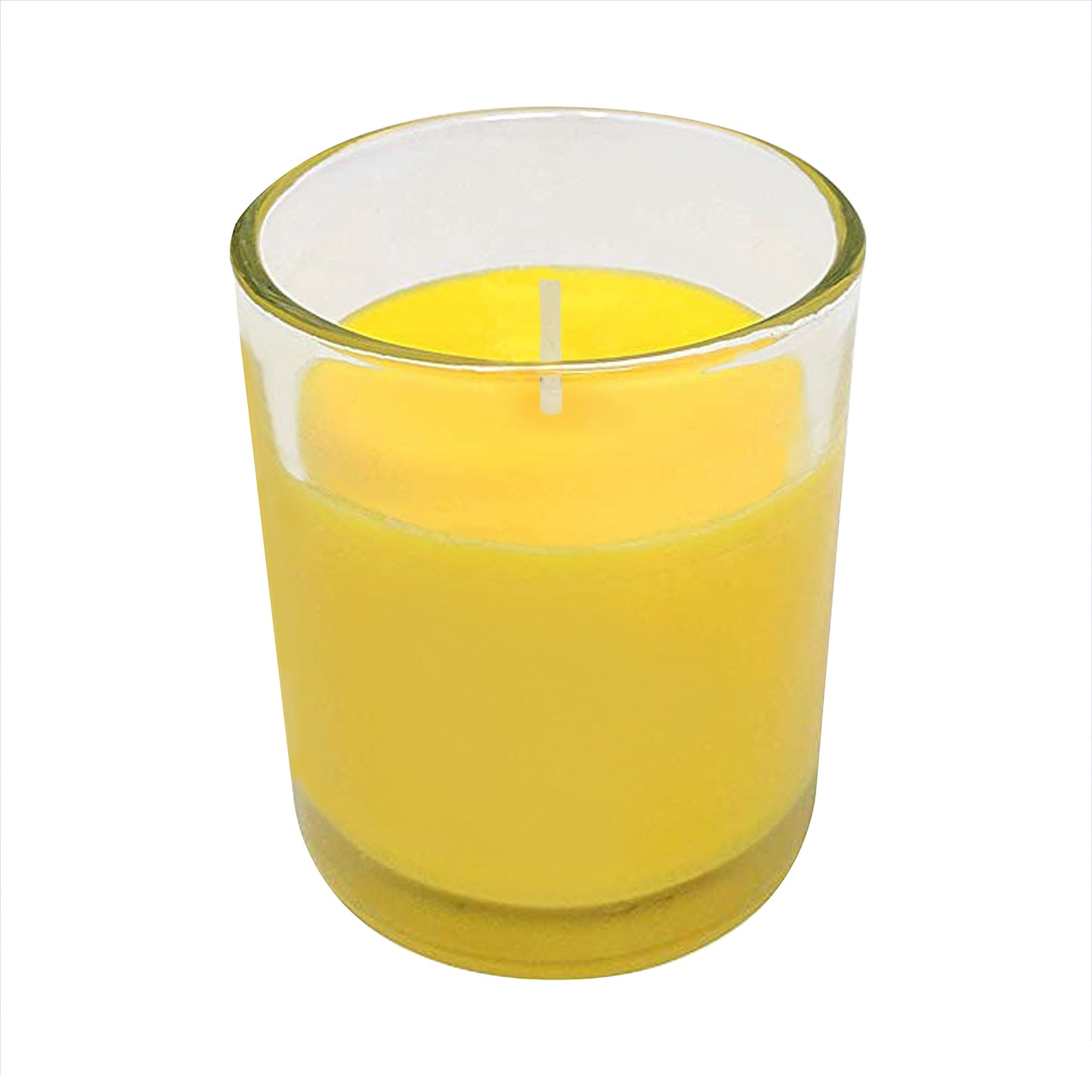 Citronella Votive Candles in Clear Glass Holders - Set of 12