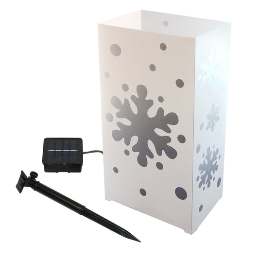 Solar Luminaria Kit, Snowflake - Set of 6