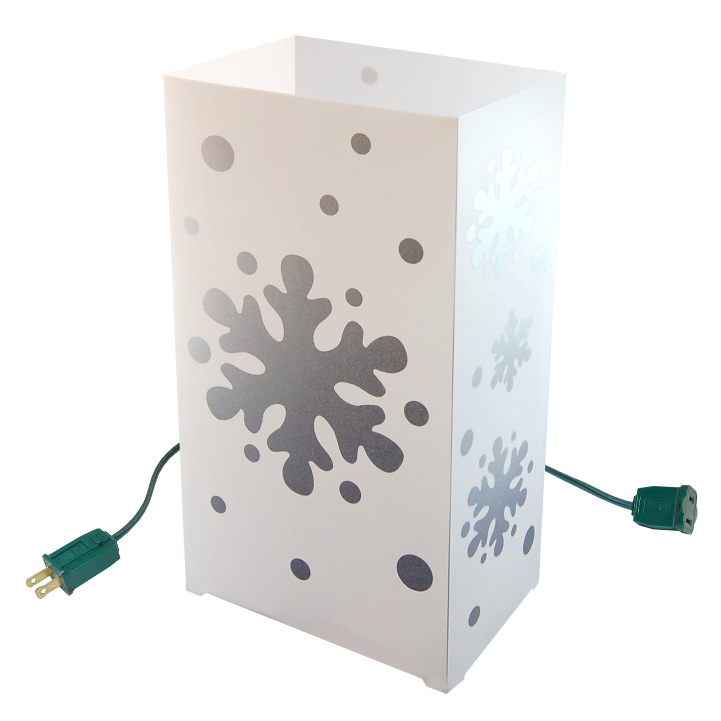 Electric LED Luminaria Kit, Snowflake - Set of 6