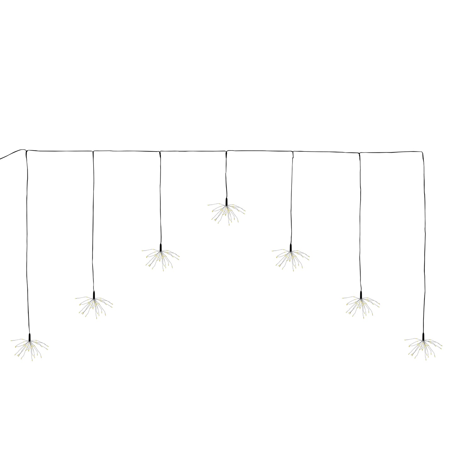 Electric Starburst LED Curtain String Lights