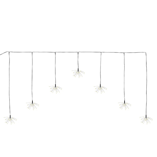 Electric Starburst LED Curtain String Lights