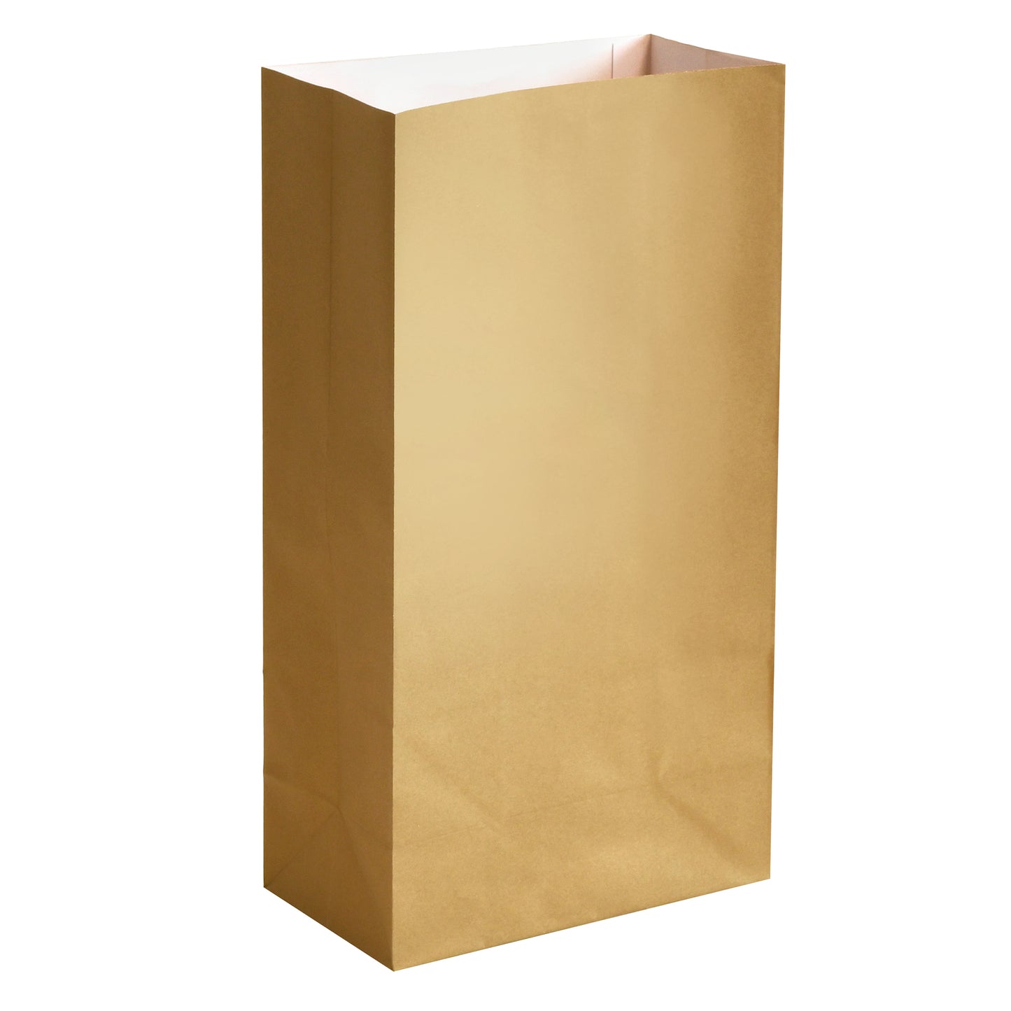 Luminaria Paper Bag - Metallic 24 Count - metallic gold