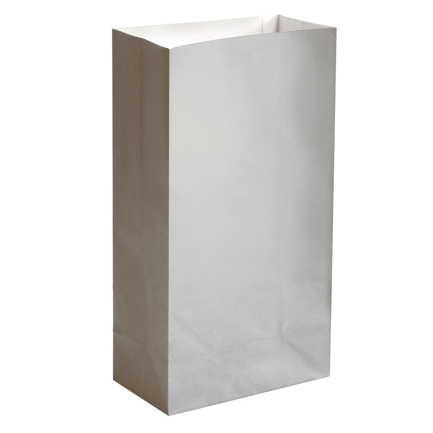 Luminaria Paper Bag - Metallic 24 Count - Metallic Silver