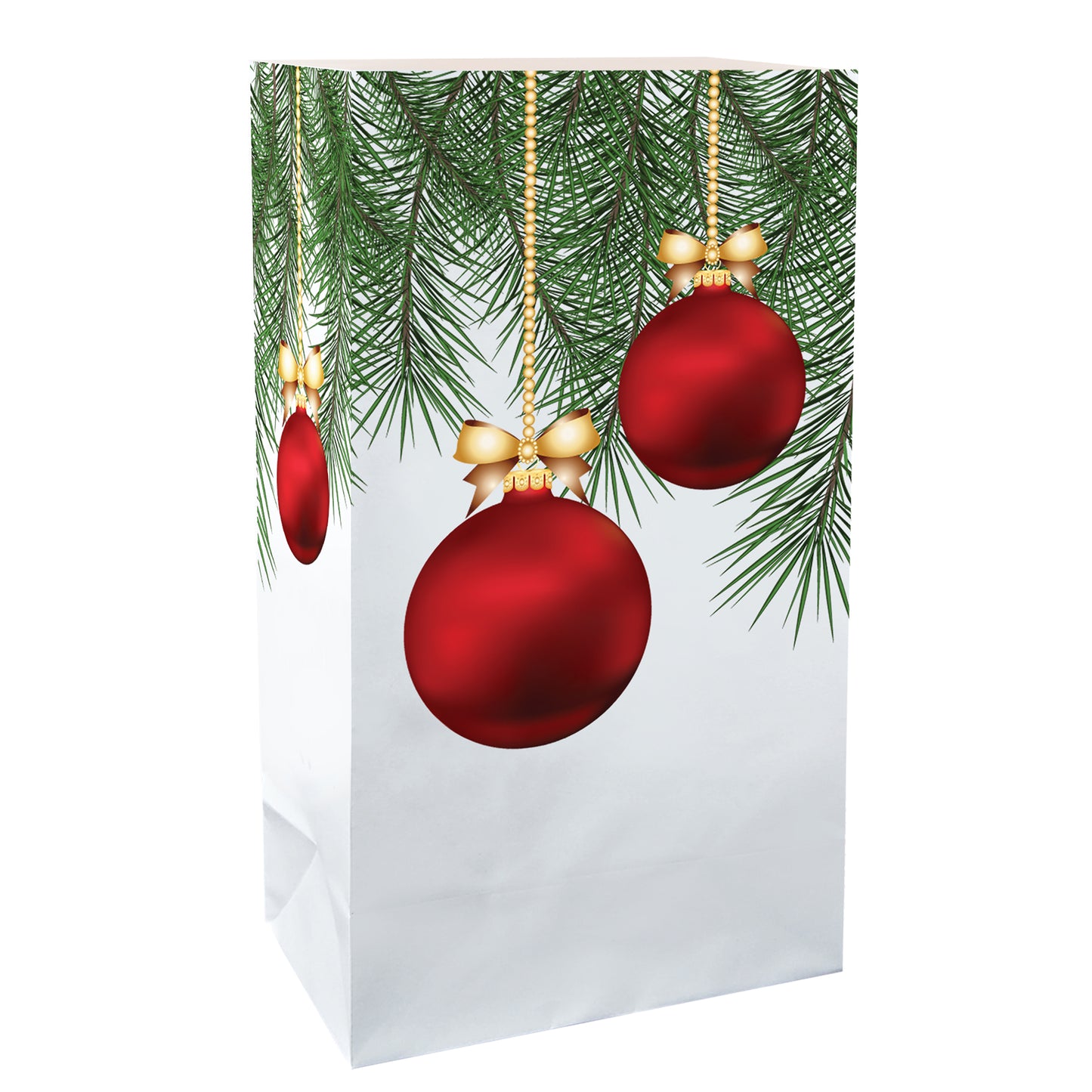 Paper Luminaria Bags, Christmas Ornament - Set of 24