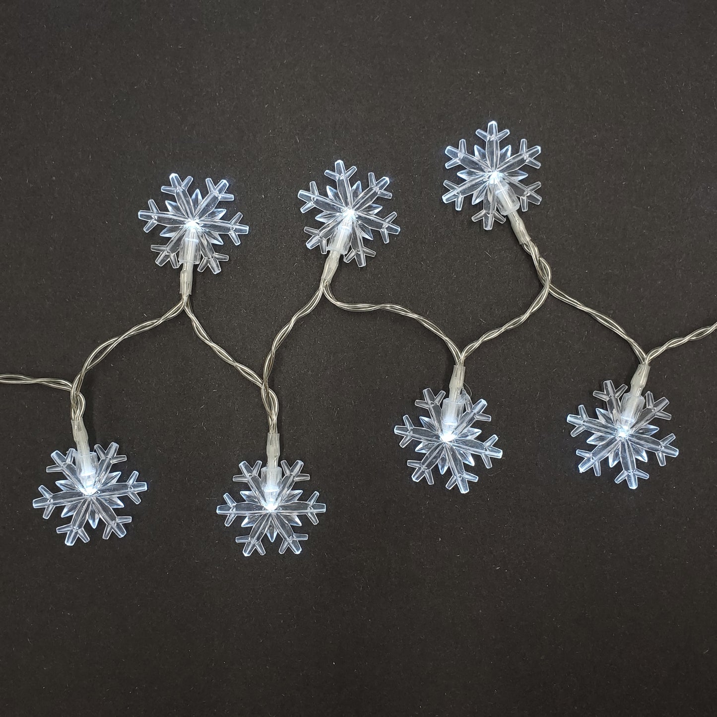 Battery Operated LED Mini Snowflake String Lights - Set of 2