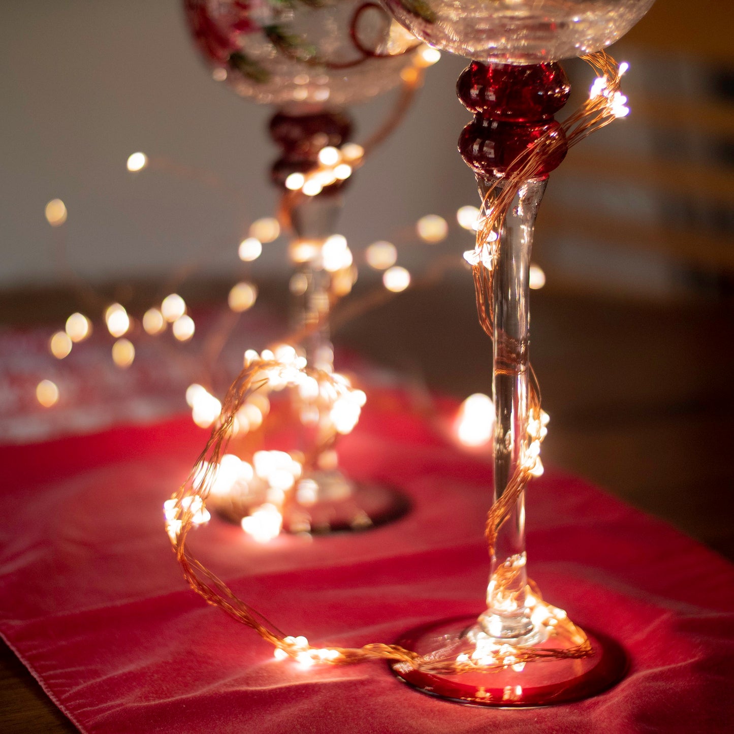 Electric Multi Strand LED Fairy String Lights - Copper