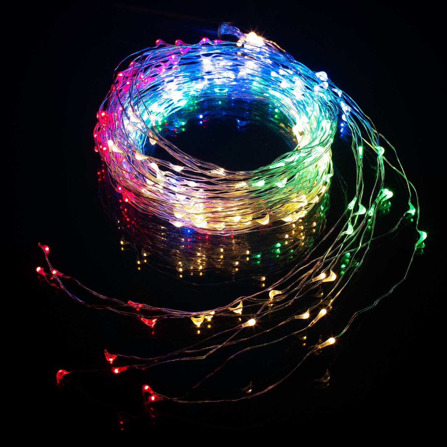 Electric Multi Strand LED Fairy String Lights - Multicolor