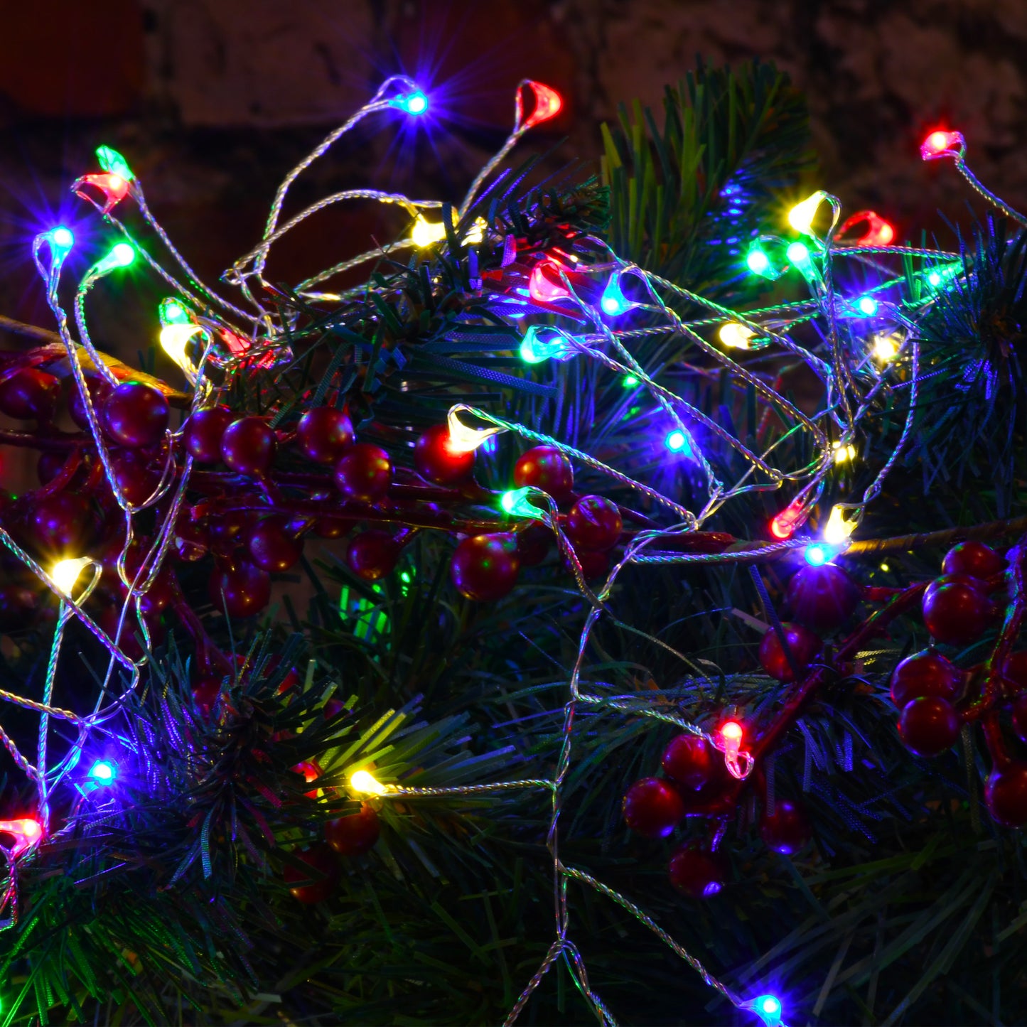 Electric Firecracker LED Fairy String Lights - Multicolor