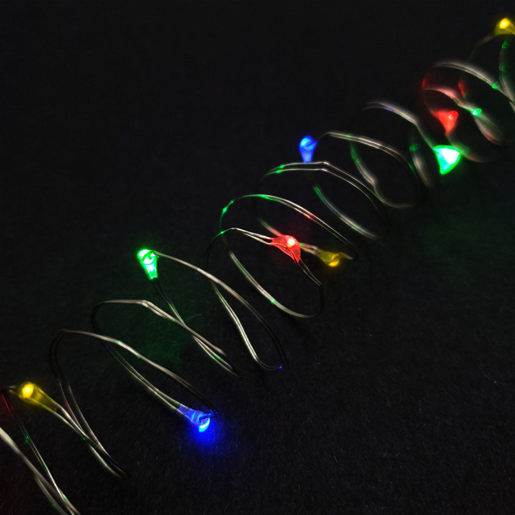 Battery Operated LED Fairy String Lights - Set of 6 - Multicolor