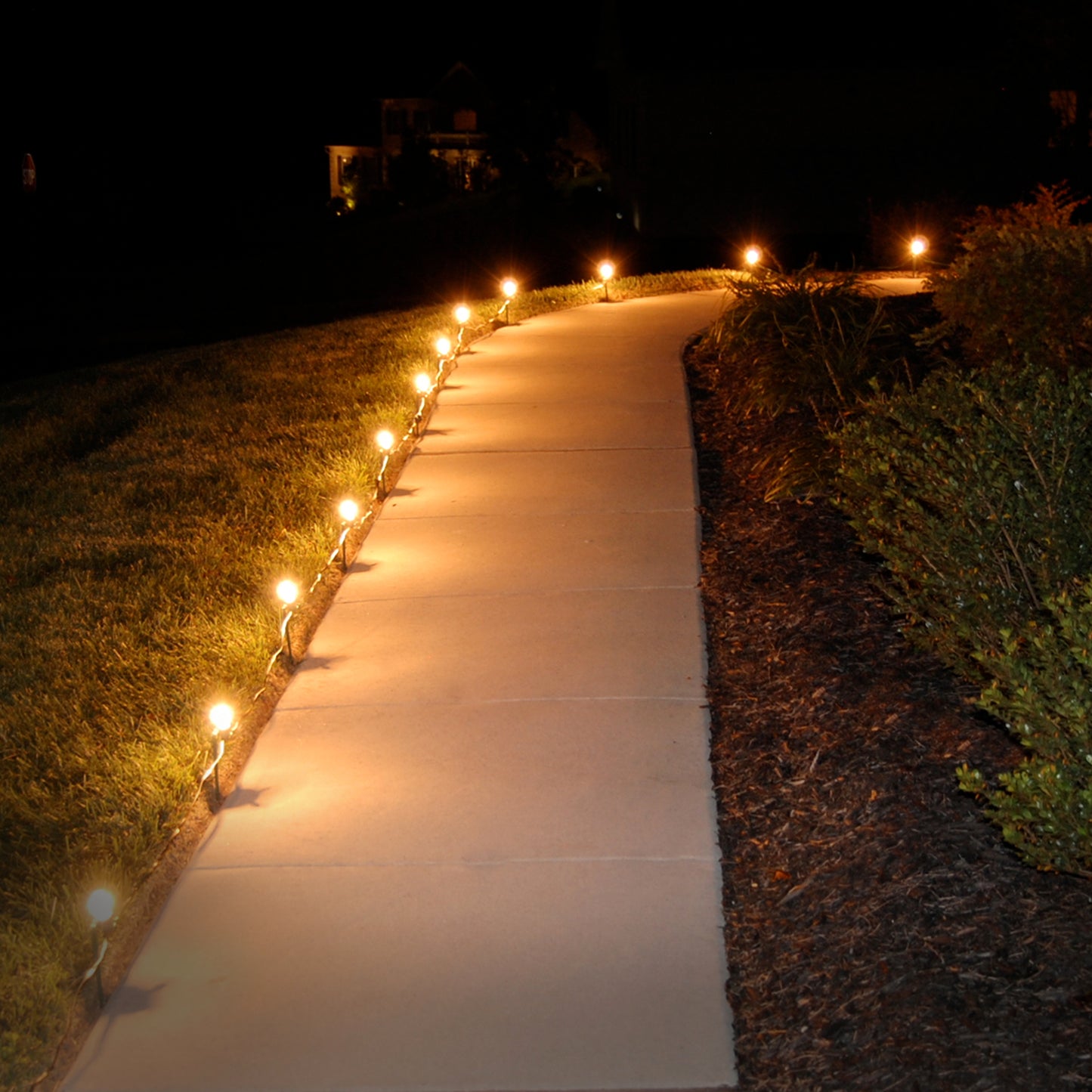 Electric String Lights with 10 C7- 5-Watt Bulbs - clear