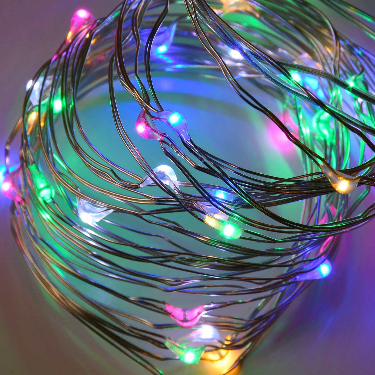 Battery Operated LED Fairy String Lights, Multicolor - Set of 2