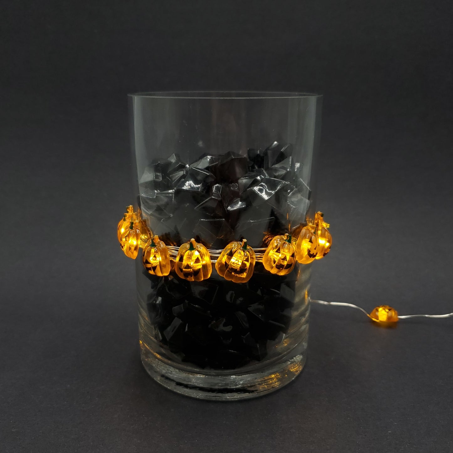 Battery Operated LED Mini String Lights with Jack O' Lantern - Set of 2