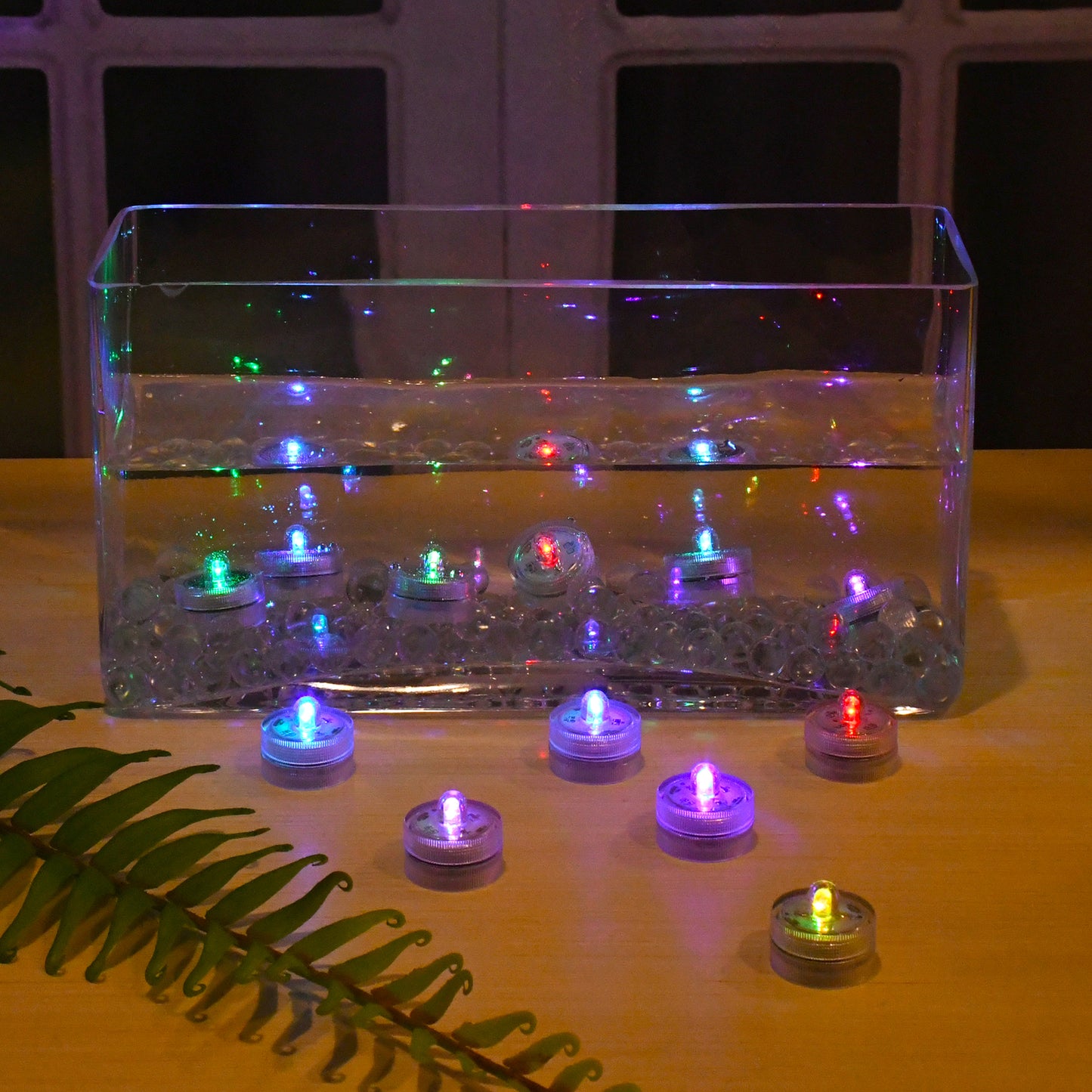 Submersible Battery Operated LED Lights - Set of 12 - Color Changing