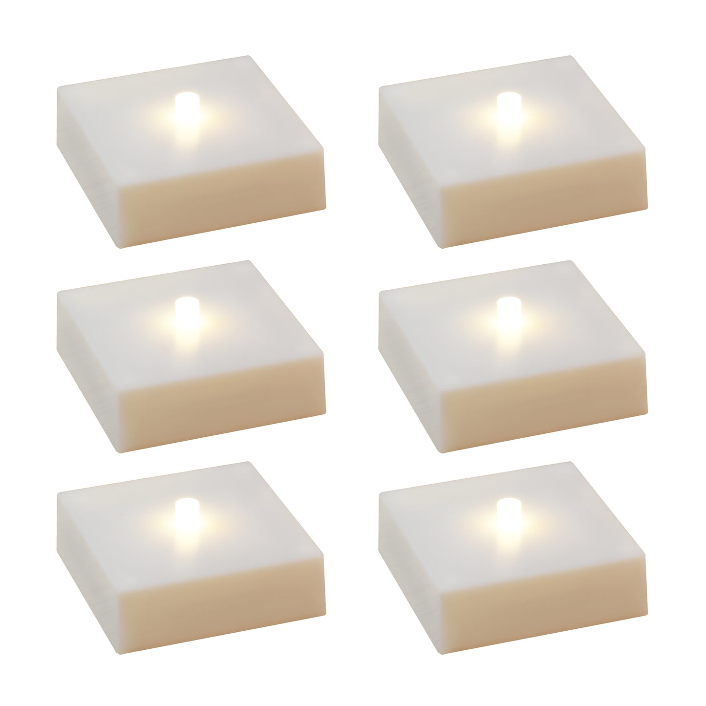 Battery Operated Lights LED Lights - White, Set of 6