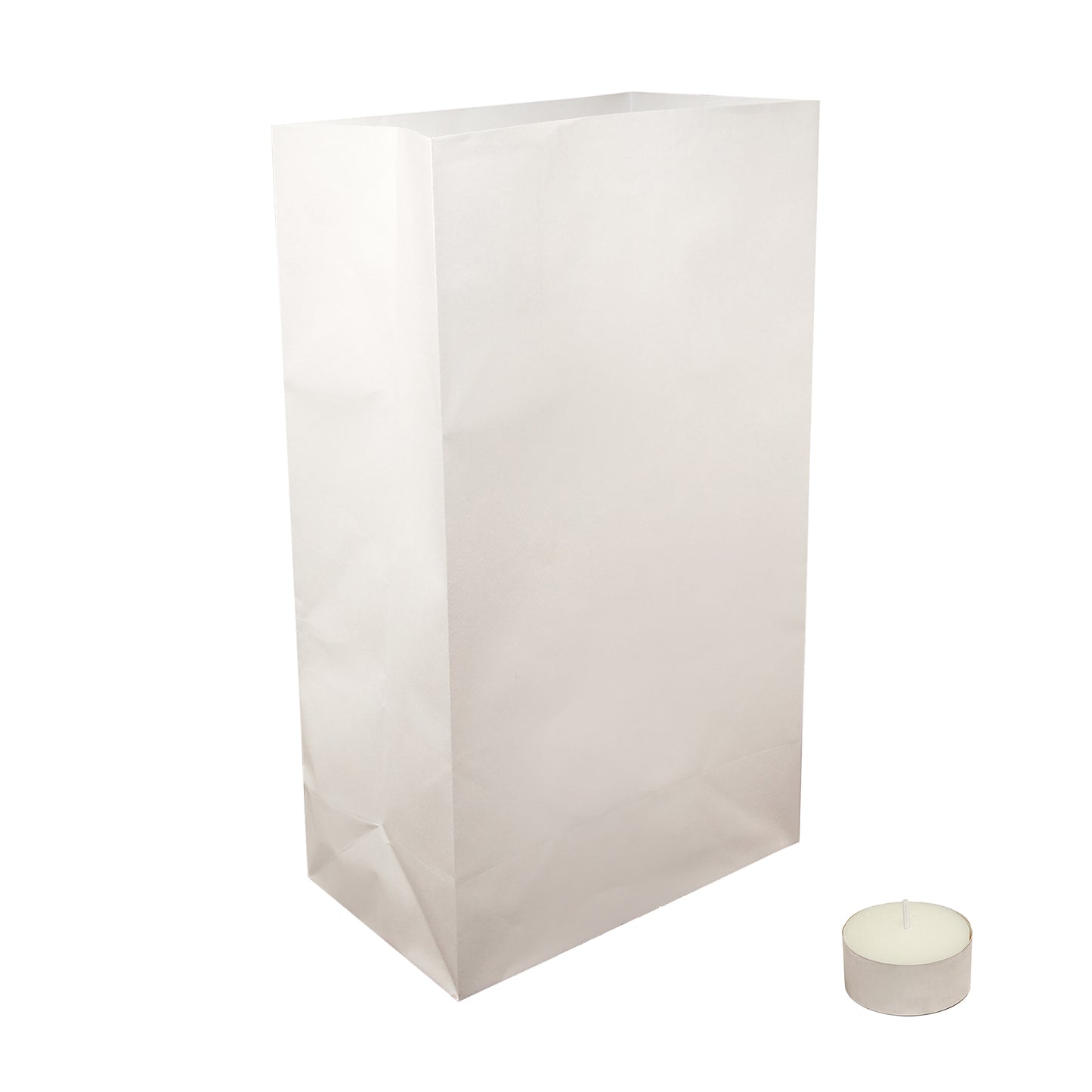 Luminaria Kit - Flame Resistant Bags and Tea Light Candles - Set of 100