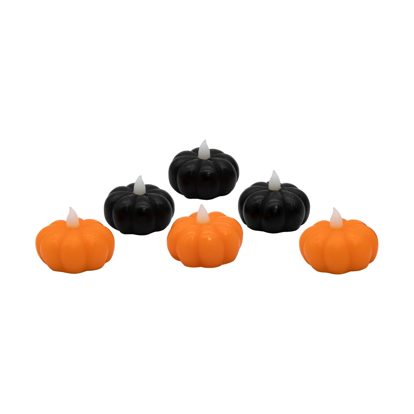 Battery Operated Lighted Pumpkins - Set of 6