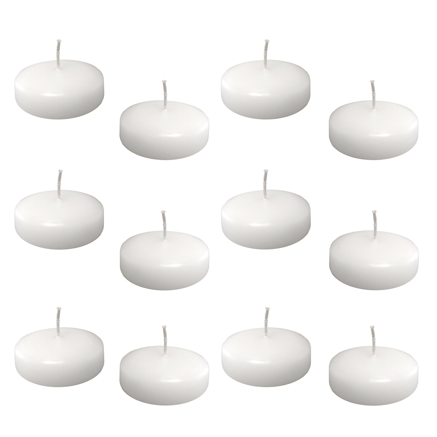 Floating Wax Candles, Large - Set of 12