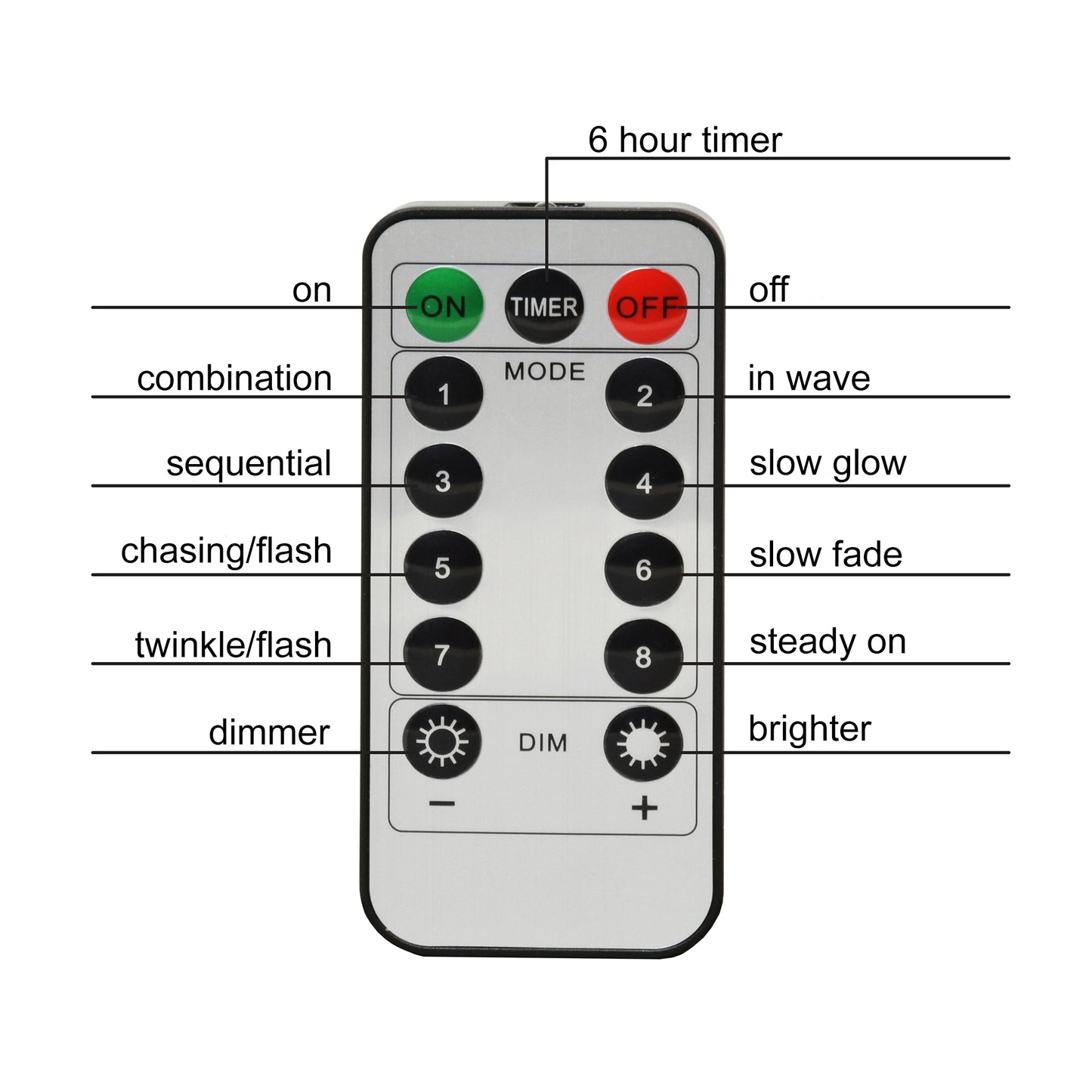 Remote Control Battery Operated LED Luminaria Kit - Set of 6 - Tan