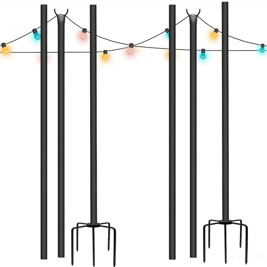 Metal Festoon Poles, 96" - Set of 2