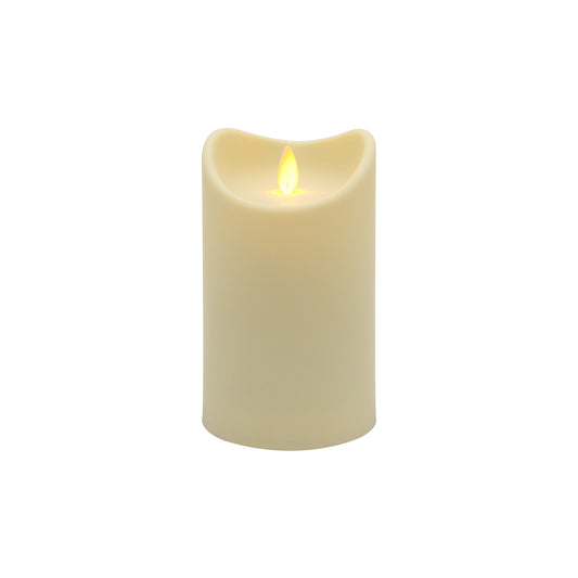 Battery Operated 5" Pillar Candle with Flickering Flame