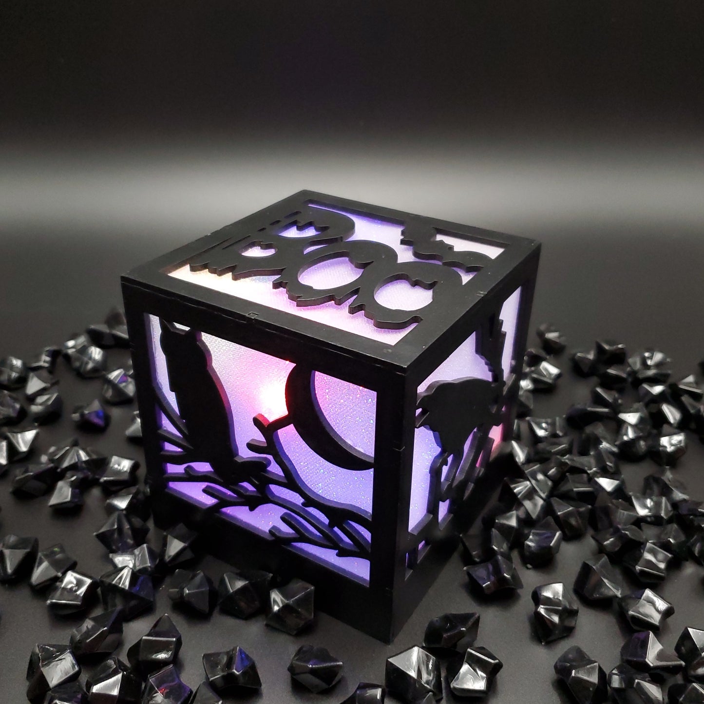 Battery Operated Halloween Box - Color Changing