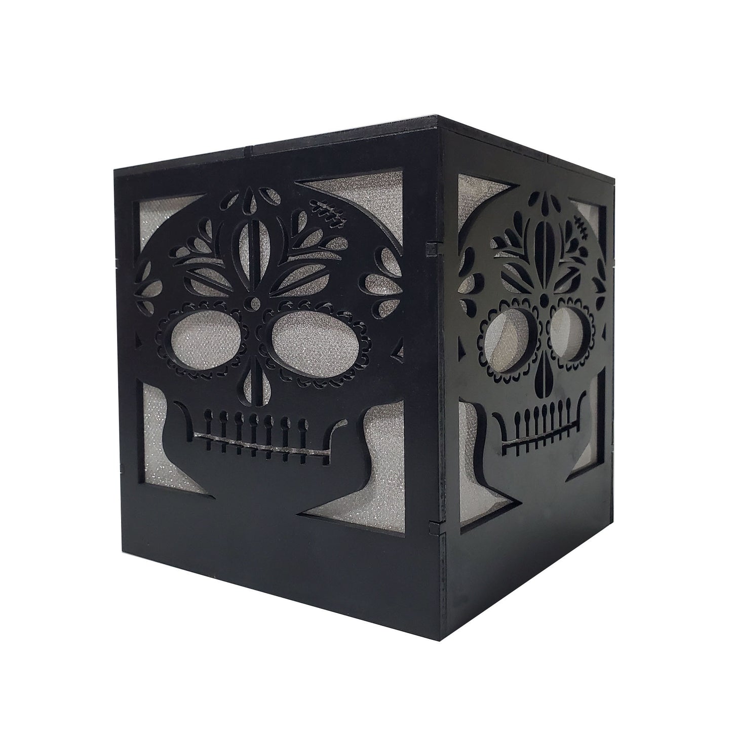 Battery Operated Color Changing Sugar Skull Box