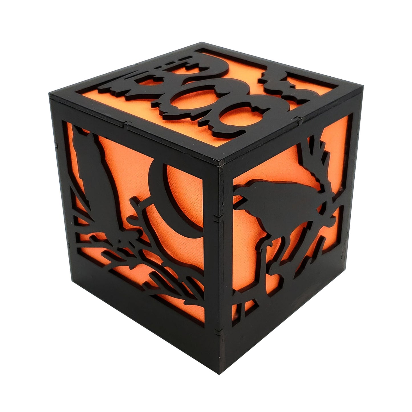 Battery Operated Halloween Box - Orange