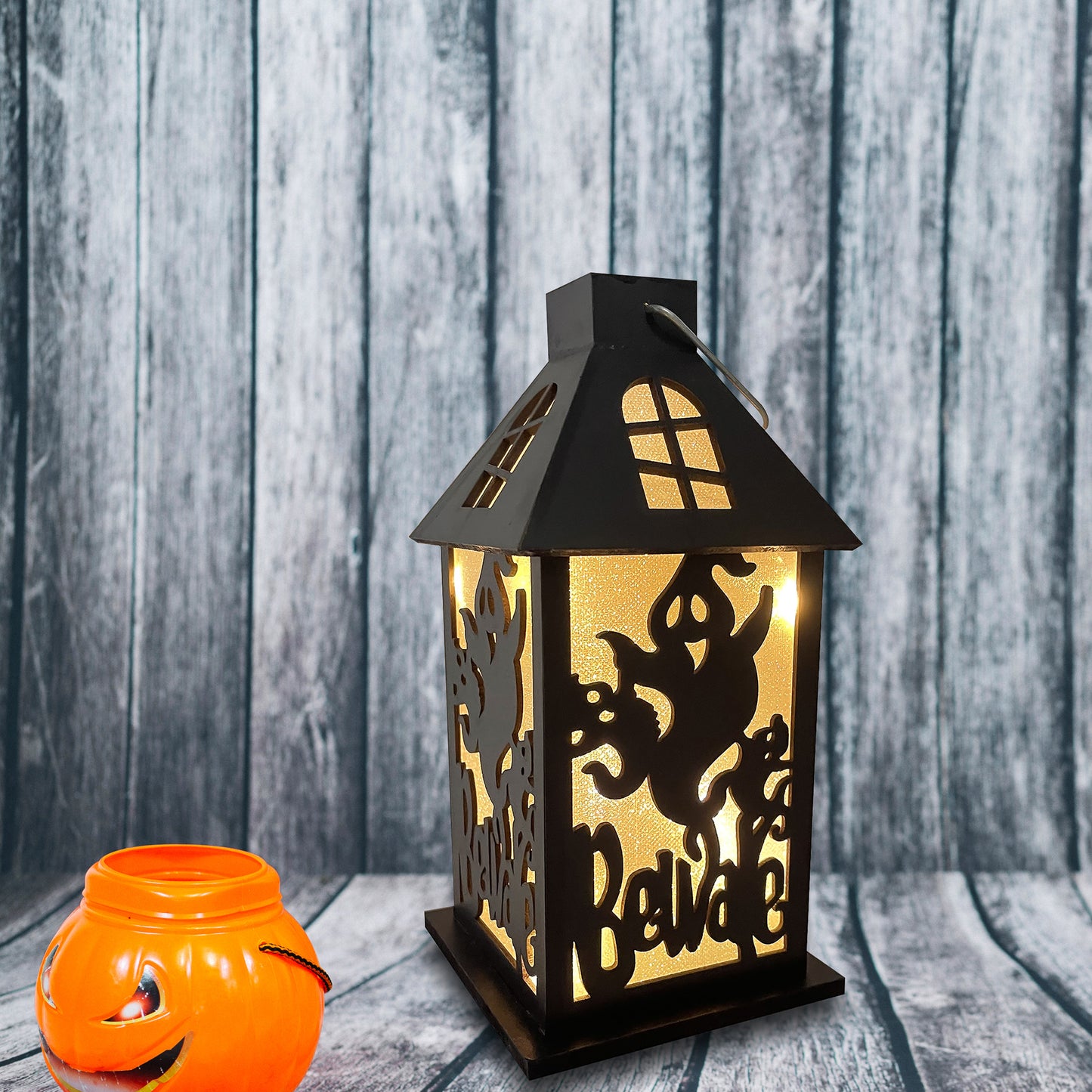 Halloween Lantern with Battery Operated LED Lights